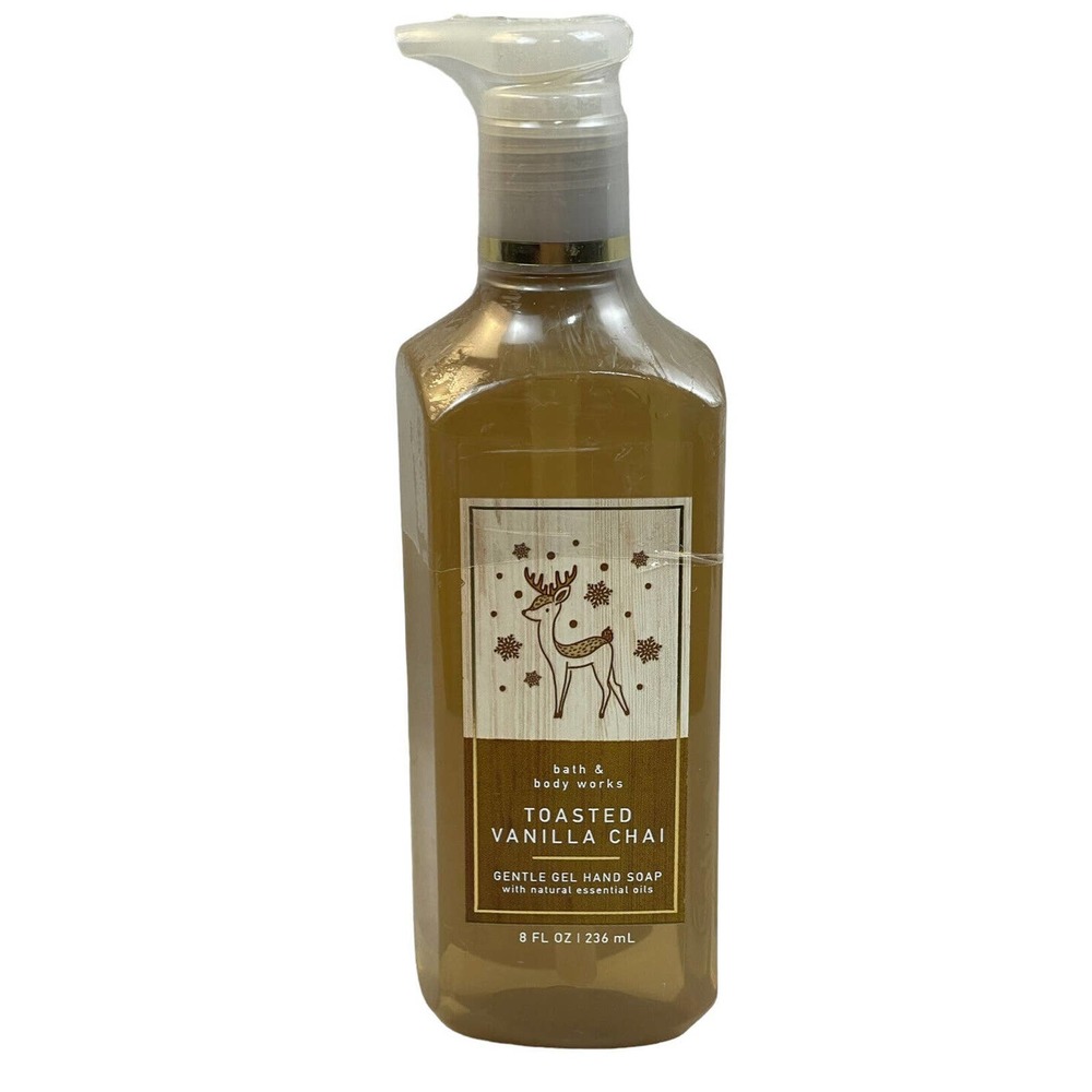 Bath and Body Works Soap Toasted Vanilla Chai Gentle Hand Gel 8 oz New Sealed